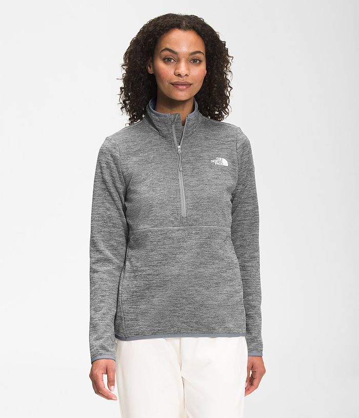 Pullover The North Face Mujer Canyonlands ¼ Zip Gris - Peru 09173EVIP